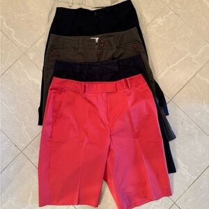 5 pr Women’s sz 8 walking shorts. Brooks Brothers, Talbots, Eddie Bauer GUC